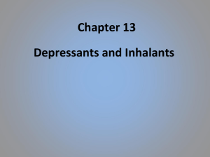 Depressants and inhalants