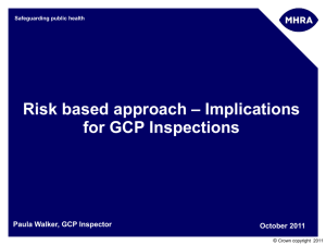Inspection Implications of Risk Based Approach