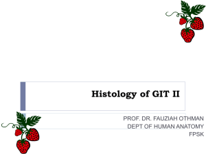 Histology of GIT I & II