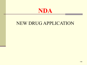 New Drug Application (NDA)