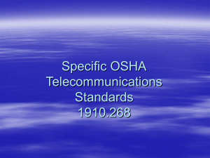 Specific Telecommunications Requirements