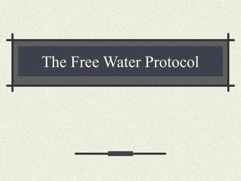 Frazier Free Water Protocol Exclusion Criteria