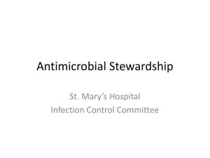 St Mary`s Antimicrobial Stewardship