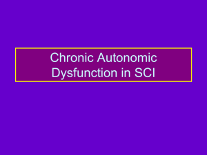 Autonomic dysfunction in SCI