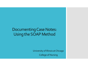 How to Write a Case Note using the SOAP Method