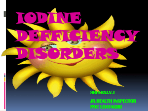 The Story of Iodine Deficiency Disorders in India