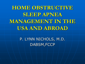 HOME SLEEP TESTING IN THE USA AND ABROAD