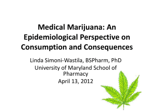 Medical Marijuana: An Epidemiological Perspective on