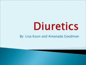Diuretics - Back in the Game
