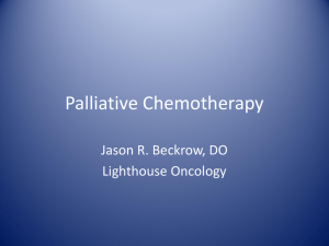 Palliative Chemotherapy