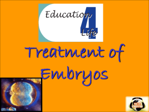 Treatment of Embryos