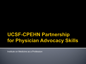 Partnership for Physician Advocacy Skills