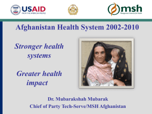 The Role of Health Systems and Development in
