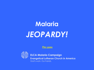 Malaria Jeopardy Original