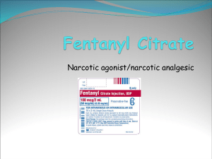 Fentanyl Citrate - Verde Valley Emergency Medical Services