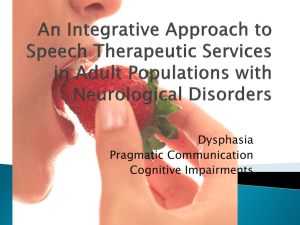 An Integrative Approach to Speech Therapeutic