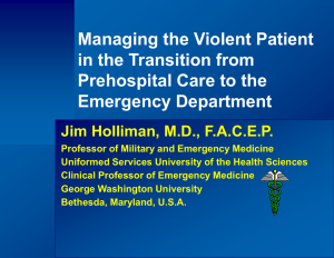 Managing the Violent Patient in Transition