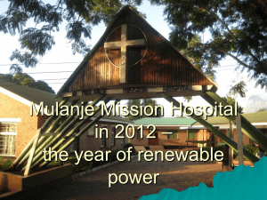 Report Mulanje Mission Hospital