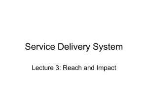 Service Delivery System