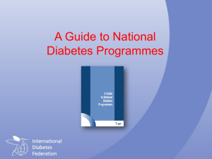National diabetes Programmes