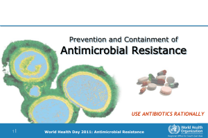 Antimicrobial Resistance - South