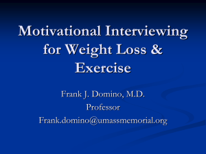Motivational Interviewing for Weight Loss & Exercise