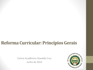 Reforma Curricular: Princípios Gerais