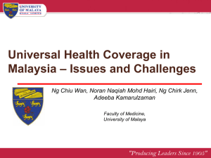 Slides - Population Studies Unit, University of Malaya