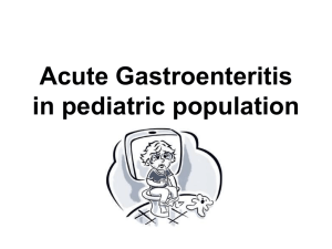 Acute Diarrhoea and Gastroenteritis in Childhood