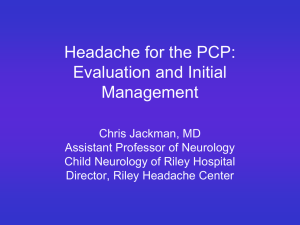 Pediatric Headache