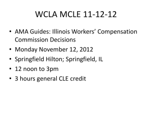 Illinois Workers` Compensation Commission Decisions
