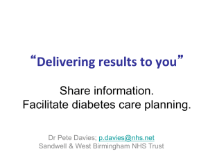 Helping patients understand diabetes and take control of their