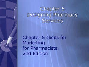 Designing Pharmacy Services - American Pharmacists Association