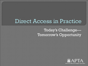 Direct Access in Practice
