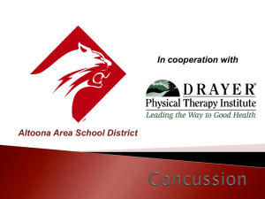 Concussion - Altoona Area School District