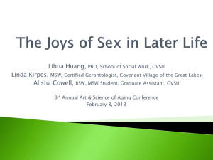 The Joys of Sex in Later Life