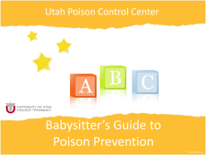 PRESENTATION NAME - Utah Poison Control Center