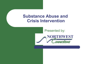 Substance Abuse and Crisis Intervention PowerPoint presentation