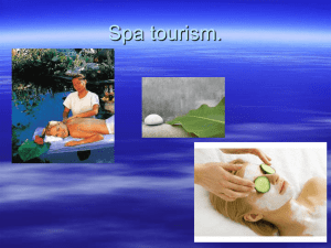 Spa tourism. - English for tourism
