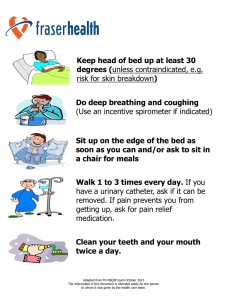 Help Prevent Pneumonia Take an Active Part in Your Recovery