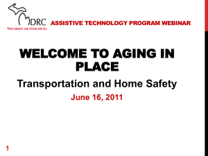 Aging in Place PowerPoint Presentation