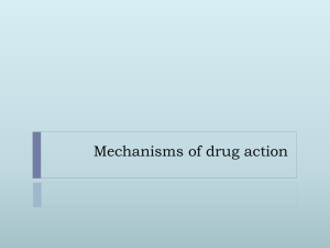Mechanisms of drug action