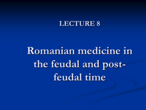 History of Medicine Lecture 8