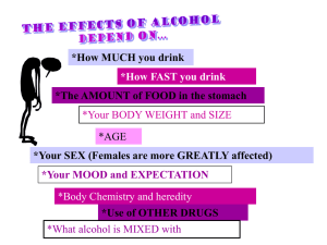 Alcohol and the Body