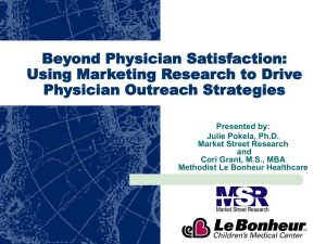 Using Marketing Research to Drive Physician Outreach Strategies