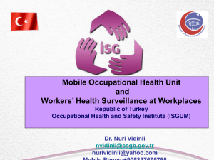 Occupational Health Surveillance - OIC-VET