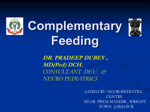 Complementary Feeding - HealthyChildIndia.com