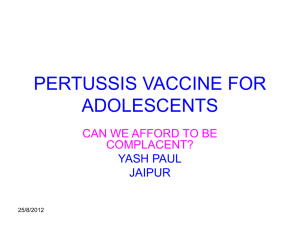 Pertussis Vaccines for Adolescents-Yash Paul
