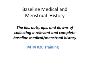 09: Baseline Medical History Overview