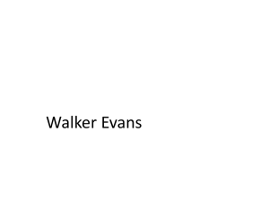 Walker Evans PowerPoint